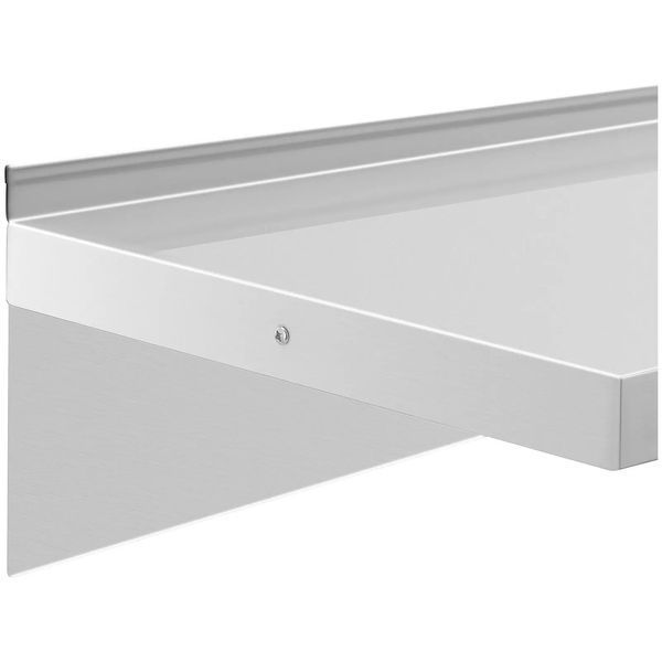 Подвесная полка из нержавеющей стали - 120 x 40 см - до 30 кг - Royal Catering 10012690-ex-0715 фото