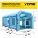 Надувная покрасочная камера VEVOR 10 x 5 x 3,5 м, надувная камера с 2 воздуходувками, надувная покрасочная камера с системой фильтрации, портативная автомобильная покрасочная камера для парковочного тента, рабочая станция 6021-ZP10X5X3.5MZPZH02V2 фото 7