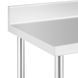 Стол из нержавеющей стали на колесах - ПРЕМИУМ - 70 x 120 см - 158 кг - обод - Royal Catering 10012811-ex-0512 фото 2