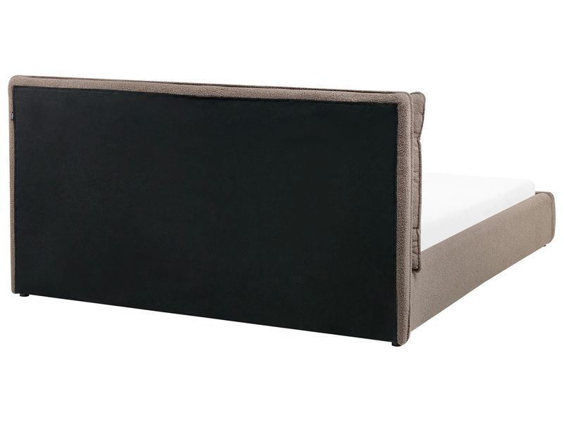 Ліжко букле BAJONNA 160 x 200 см (EU King Size) Коричневий 339317-654449 фото