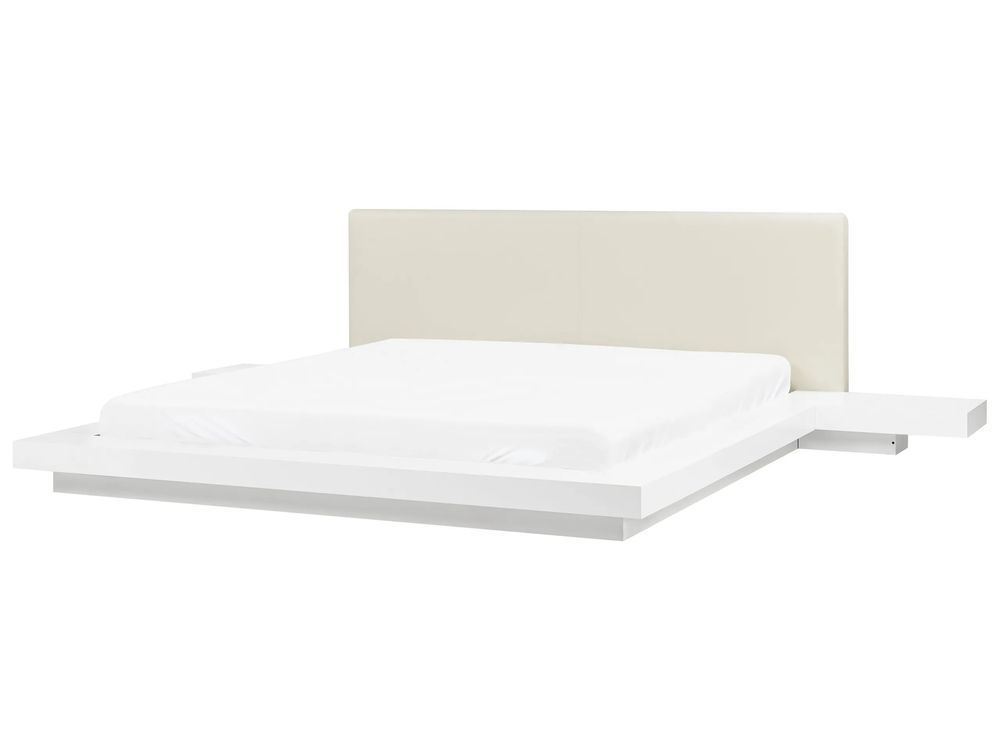 Водяне ліжко Штучна шкіра ZEN 180 x 200 см (EU Super King) Білий 328092-92839 фото