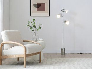 Торшер з хромованого металу - 3 абажури - висота 155 см - Хром - KINLEY 3359453-0027230 фото