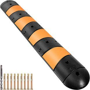 Кабельний канал VEVOR 185 x 31 x 5,5 см, двоканальний, довжиною 183 см, модульна конструкція, кабельний канал для підлоги, витримує навантаження до 9980 кг, підходить для асфальтових, бетонних та гравійних поверхонь. 3889-YCZ721PCS2PCS6WA2V0 фото