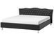 Ліжко зі штучної шкіри METZ 180 x 200 см (EU Super King) Чорне 338406-136130 фото