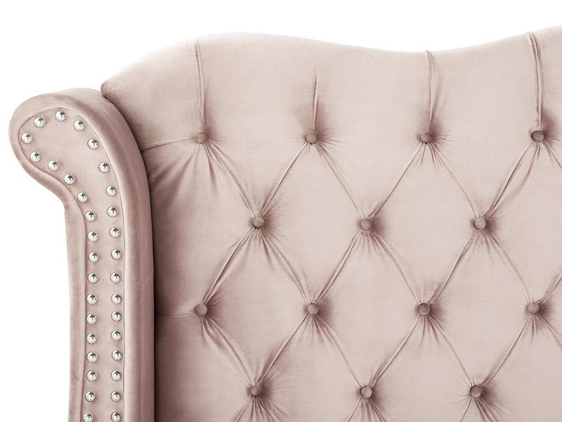 Ліжко Velvet AYETTE 180 х 200 см (EU Super King) Pastel Pink 313758-455948 фото