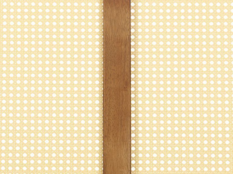 Ліжко з ротангу VARZY з LED-підсвічуванням 180 x 200 см (EU Super King) Коричневий 303483-447650 фото