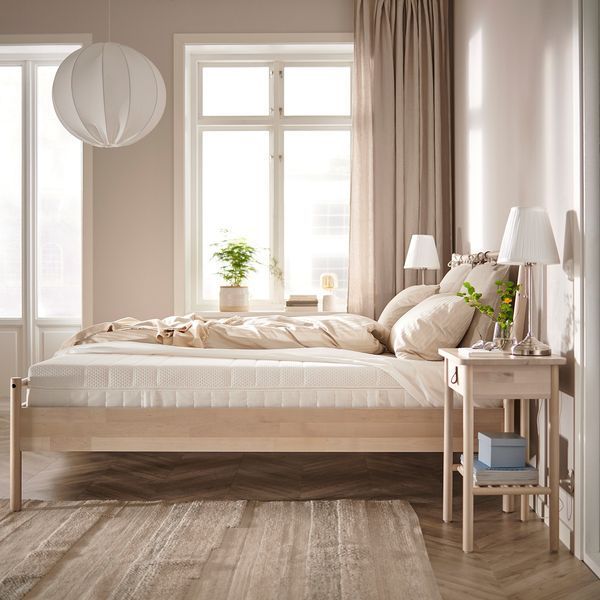 ІКЕА &Aring;KREHAMN, 604.816.47 Пінопластовий матрац, важко, білий, 160x200 см 604.816.47 фото