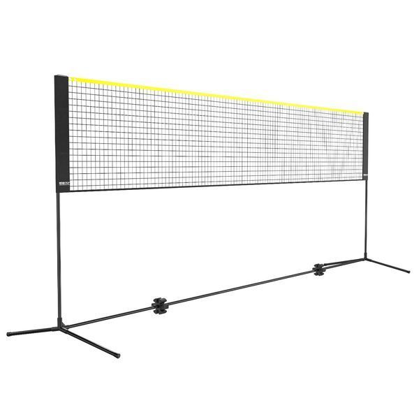 Сетка для бадминтона VEVOR, регулируемая по высоте, 420 x 155 x 103 см, складная сетка для пиклбола, портативный теннисный комплект с стойками, подставкой и сумкой для переноски, для сада, дома и на открытом воздухе. 9497-ZCGDZYMQW142XLR5NV0 фото