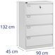 Металева шафа - 4 ящики 10260021-ex-1138 фото 5