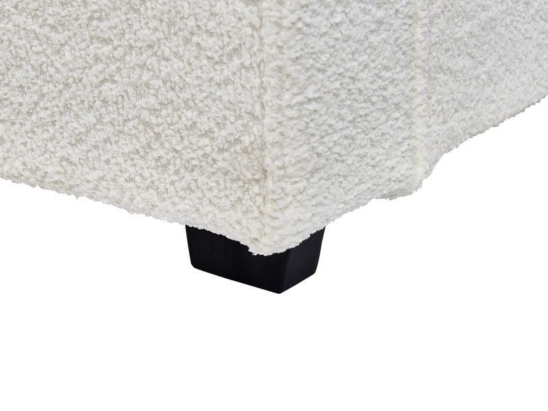 Ліжко букле MIRANDE 160 x 200 см (EU King Size) кольору кремово-білого 314652-565874 фото