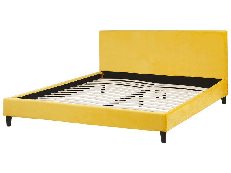 Ліжко Velvet FITOU 180 х 200 см (EU Super King) Жовтий 310358-224509 фото