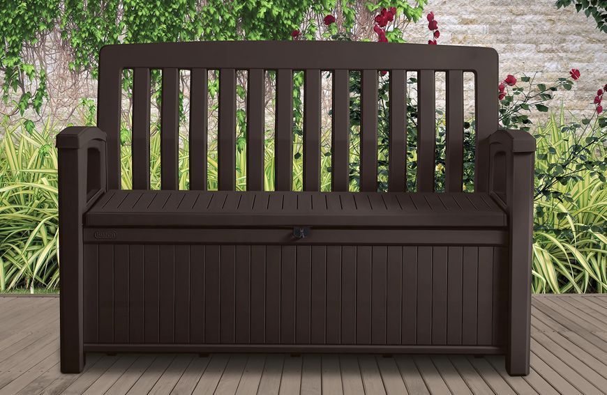 Садовая скамейка Keter 227L, коричневая. 001670-9990802 фото