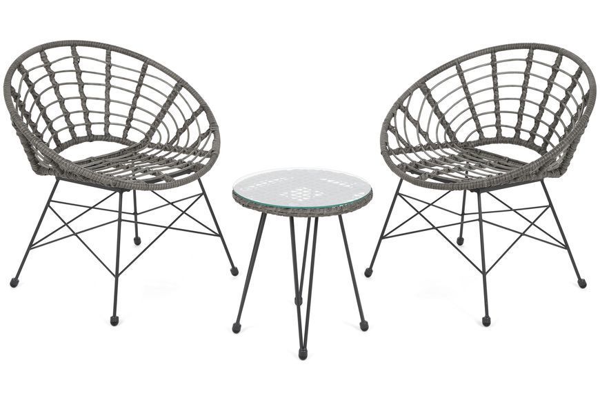 Балконні меблі з техноратангу кольору Zanzibar Grey / сірого кольору 708229-2220204 фото