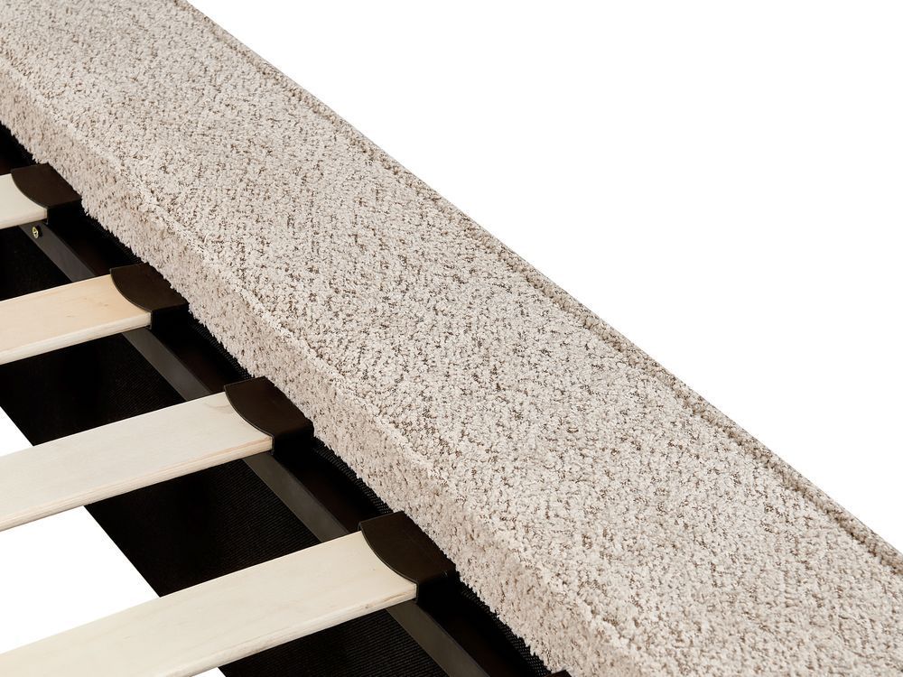 Ліжко букле MIRANDE 160 x 200 см (EU King Size) кольору Taupe 314638-565969 фото
