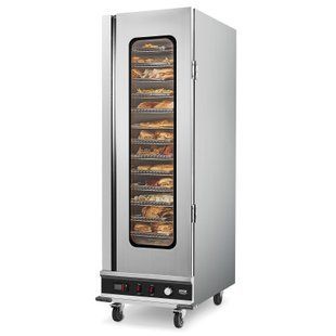 Підігрівач для закусок VEVOR Hot Box з 16 рівнями підігріву, піддоном для води, скляними дверцятами та регульованими полицями, шафа для підігріву їжі з нержавіючої сталі, ідеально підходить для зберігання піци та курки. 8709-DXSPBWJBXG1689YFVV2 фото