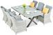 Комплект мебели NAPOLI 6/200 из технораттана белого и серого цвета 003038-9990453 фото 1