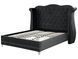 Ліжко оксамитове AYETTE 180 x 200 см (EU Super King) Чорне 295288-189843 фото 5