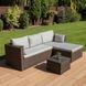 Кутовий диван LIZBONA з коричневого техноратангу - FOCUS GARDEN 004740-9991153 фото 1
