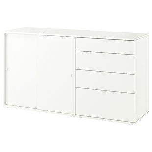 ИКЕА Стелаж VIHALS, 294.421.73 Стелаж, белый, 165x47x90 см 294.421.73 фото