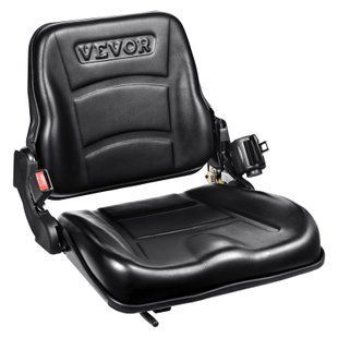 Сидіння для трактора VEVOR 530 x 520 x 455 мм, сидіння для трактора 160-340 мм, універсальне сидіння для трактора, сидіння для трактора, сидіння для трактора, ПВХ для навантажувачів 12,9 кг, підходить для більшості механічних сидінь, таких як сидіння. 0942-CCZYCGKAQD00099Y0V0 фото