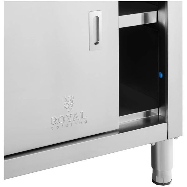 Рабочий шкаф из нержавеющей стали - ECO - 180 x 70 см - 600 кг - edge - Royal Catering 10011674-ex-1089 фото