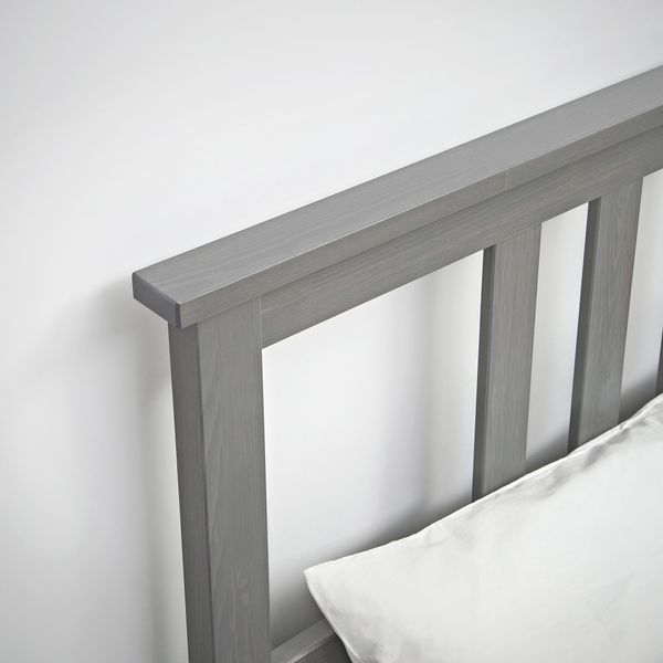 ІКЕА HEMNES ХЕМНЕС, 392.471.85 Каркас ліжка, пофарбований у сірий колір., ЛУРОЙ, 140x200 см 392.471.85 фото