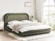 Водяне ліжко Штучна білизна LAVARDENS 160 x 200 см (EU King Size) Темно-зелений 321736-604110 фото