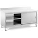 Рабочий шкаф из нержавеющей стали - ECO - 180 x 70 см - 600 кг - edge - Royal Catering 10011674-ex-1089 фото 1