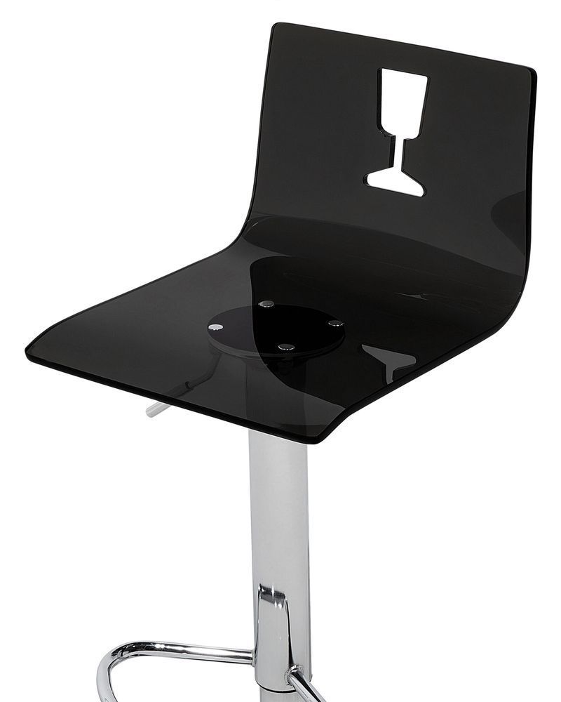 Комплект із 2 барних стільців BUSAN Swivel чорного кольору 336255-108048 фото