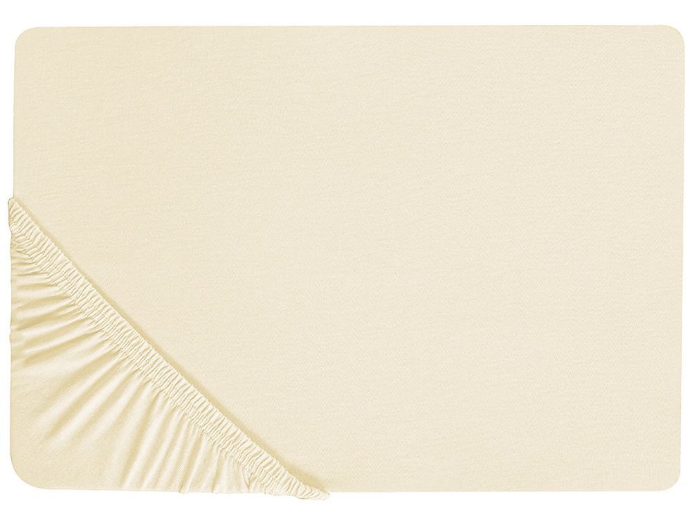 Простирадло на резинці JANBU Бавовна 160 x 200 см Жовте 345238-361964 фото