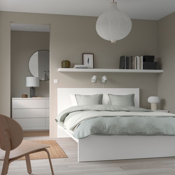 ИКЕА Каркас кровати MALM МАЛЬМ, 299.316.00 Каркас кровати, высокий, белый, 180x200 см 299.316.00 фото