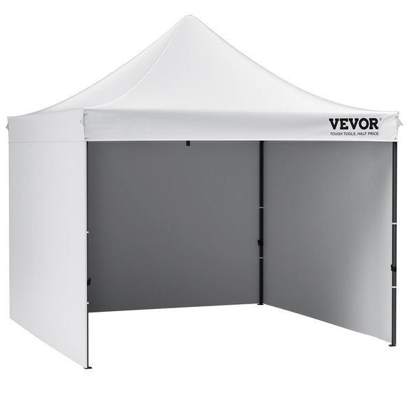 Беседка VEVOR 304,8 x 304,8 x 320 см, садовая палатка, 500D PU, серебристая, складная, регулируемая высота, в комплекте сумка для хранения, палатка для вечеринок, на 6-8 человек, быстросборная палатка, белая, садовая беседка для кемпинга 4043-DCSYPBS1010FTGMH8V0 фото