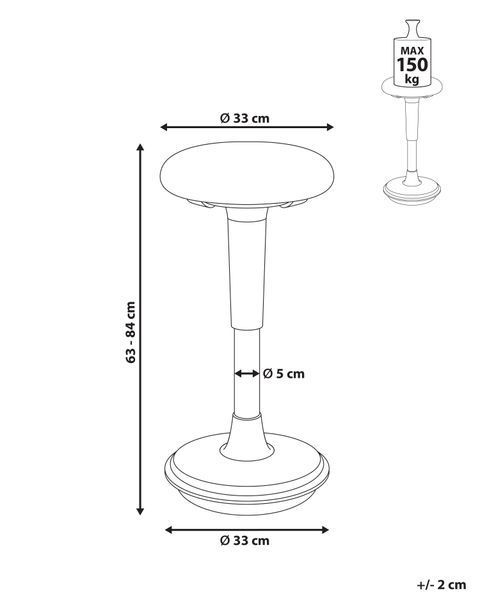 Стільчик-гойдалка ESTELL Штучна шкіра білого кольору 340477-649276 фото