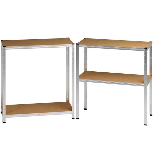 Міцний комплект полиць (2 шт.), 170x75x30 см, оцинкований, 280 кг. 117299-994208 фото