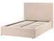Пуф-ліжко букле VION 120 x 200 см (EU Small Double) Бежевий 354130-723859 фото 4