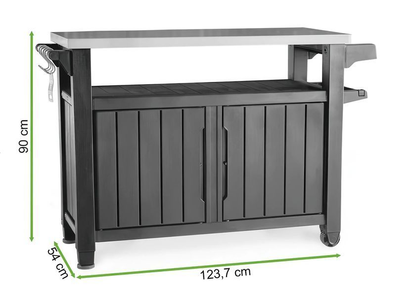 Садова штанга для зберігання Keter UNITY XL 207L графітового кольору 002066-9990356 фото