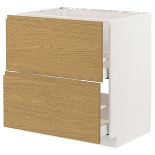 ІКЕА Підлогова шафа + 2 фронт. панелі METOD МЕТОД / MAXIMERA МАКСИМЕРА, 895.388.94 895.388.94 фото