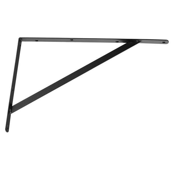 Кронштейны для полок VEVOR, 12,2 x 8,2 x 1 дюйм (308 x 209 x 25 мм), комплект из 10 штук, кронштейны для плавающих полок, опоры для полок, треугольные опоры для полок толщиной 1/8 дюйма (3 мм), матово-черные, стальные опоры для полок с грузоподъемностью 12606-SJZJGBZJYGHWL2R9GV0 фото