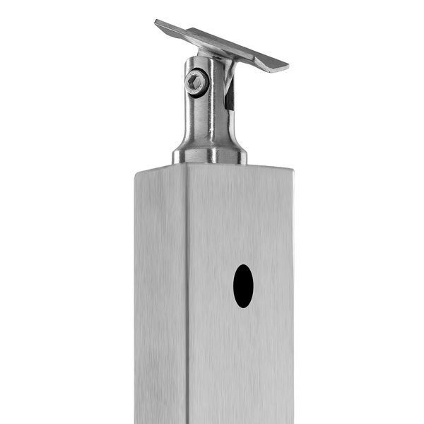 Стойки для тросовых лестничных поручней VEVOR, 91 x 2,5 x 5 см, 1 шт., стойки для тросовых лестничных поручней из нержавеющей стали, стойки с предварительно просверленными отверстиями и монтажным кронштейном, стойки для поручней, серебристые, 12756-1JZLGZXYS914I4BDB001V0 фото