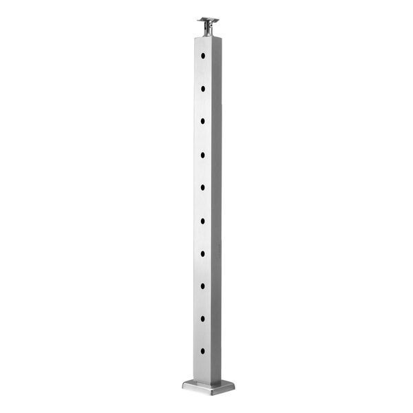 Стойки для тросовых лестничных поручней VEVOR, 91 x 2,5 x 5 см, 1 шт., стойки для тросовых лестничных поручней из нержавеющей стали, стойки с предварительно просверленными отверстиями и монтажным кронштейном, стойки для поручней, серебристые, 12756-1JZLGZXYS914I4BDB001V0 фото