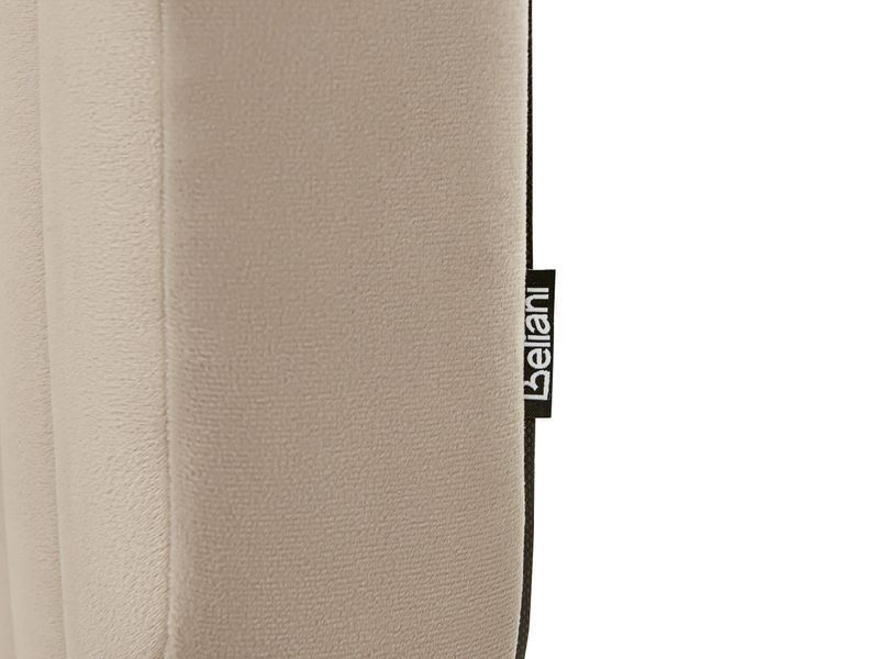 Ліжко оксамитове BRIN 140 x 200 см (EU Double) кольору Taupe 316683-563877 фото