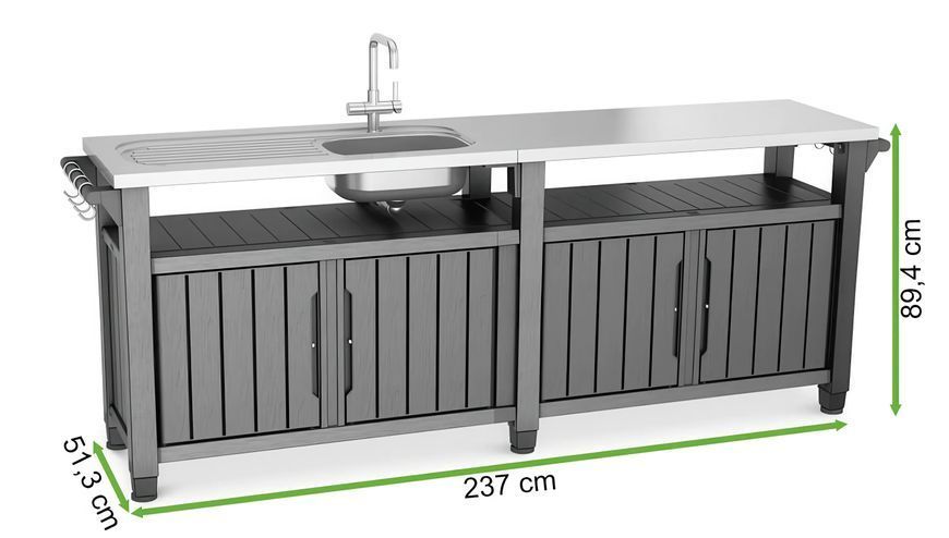 Садова стійка Keter UNITY CHEF 415L графітового кольору 003840-9990357 фото
