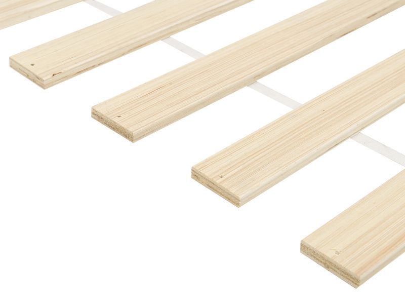 Ліжко з сосни OLENDON 160 x 200 см (EU King Size) Біле 328321-583498 фото