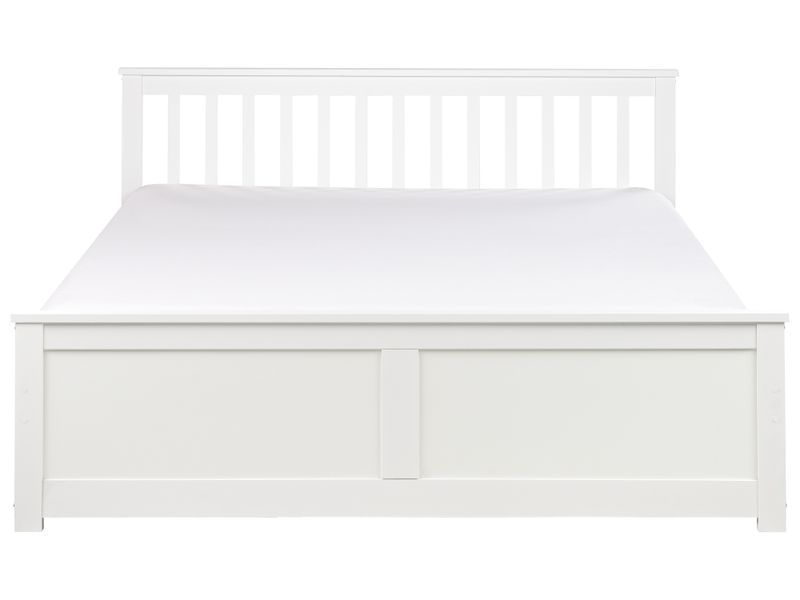 Ліжко з сосни OLENDON 160 x 200 см (EU King Size) Біле 328321-583498 фото