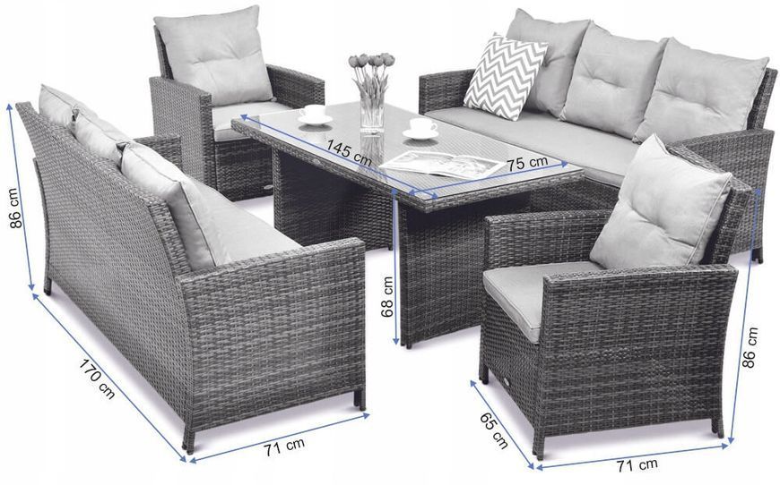 Комплект садових меблів Focus Garden 003366 003366 фото