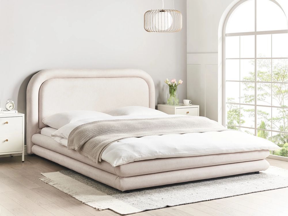Водяне ліжко Штучна білизна LAVARDENS 160 x 200 см (EU King Size) світло-бежевий 339972-603807 фото