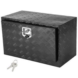 VEVOR Truckbox, ящик для інструментів, 760 x 355 x 405 мм, алюмінієвий сплав, вантажопідйомність 30 кг, чорний, що замикається 0897-CDKCGJX23014H8XL3V0 фото
