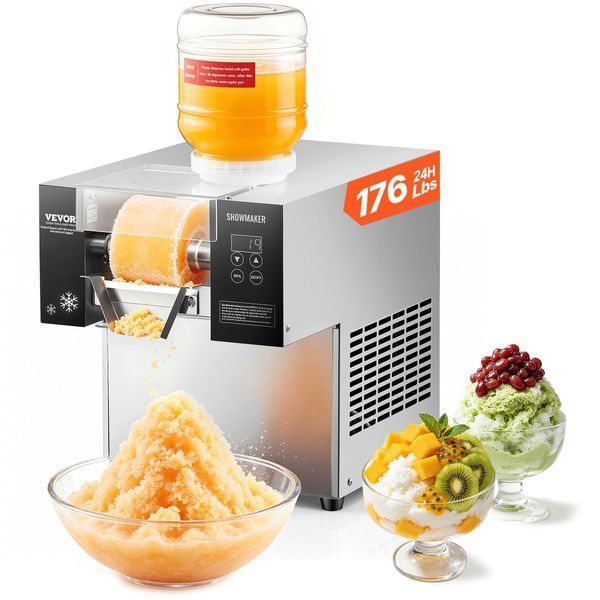 Коммерческий льдогенератор VEVOR &laquo;Снежинка&raquo;, 80 кг/24 ч, электрический льдогенератор с системой воздушного охлаждения и сенсорным экраном для пекарен и кафе. 2597-FLXNBJFLLEDPEG7B6V2 фото