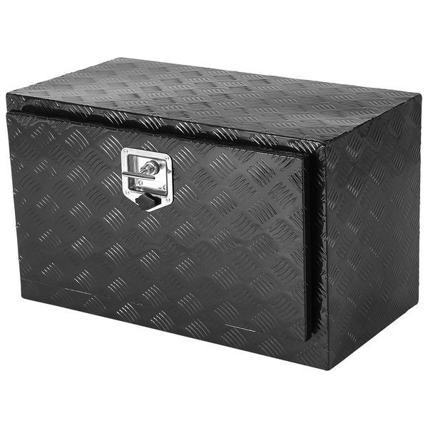 VEVOR Truckbox, ящик для інструментів, 760 x 355 x 405 мм, алюмінієвий сплав, вантажопідйомність 30 кг, чорний, що замикається 0897-CDKCGJX23014H8XL3V0 фото
