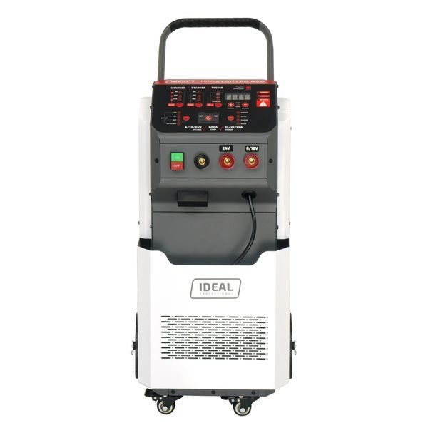 Зарядний пристрій Ideal PROSTARTER 620 для автомобільних акумуляторів 6/12/24 з пусковим механізмом - для рідких гелевих, середньо-, алюмінієвих, літій-залізо-фосфатних та інших акумуляторів. alw-7519 фото